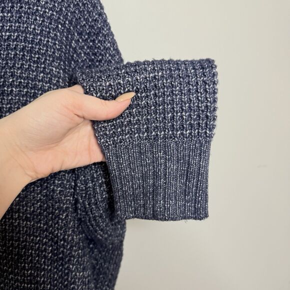 Torrid Waffle Knit Navy Blue V Neck Pullover Sweater Size 2X - Picture 4 of 7